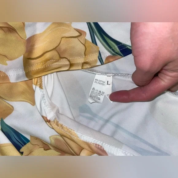 super cute cutout dress summery yellow floral print - Picture 5 of 8